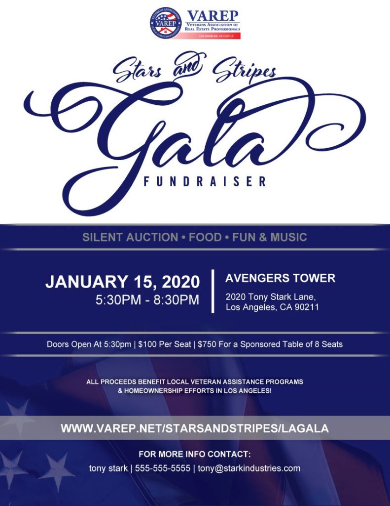 Flyer – Gala Dinner – Design 3 – VAREP Store