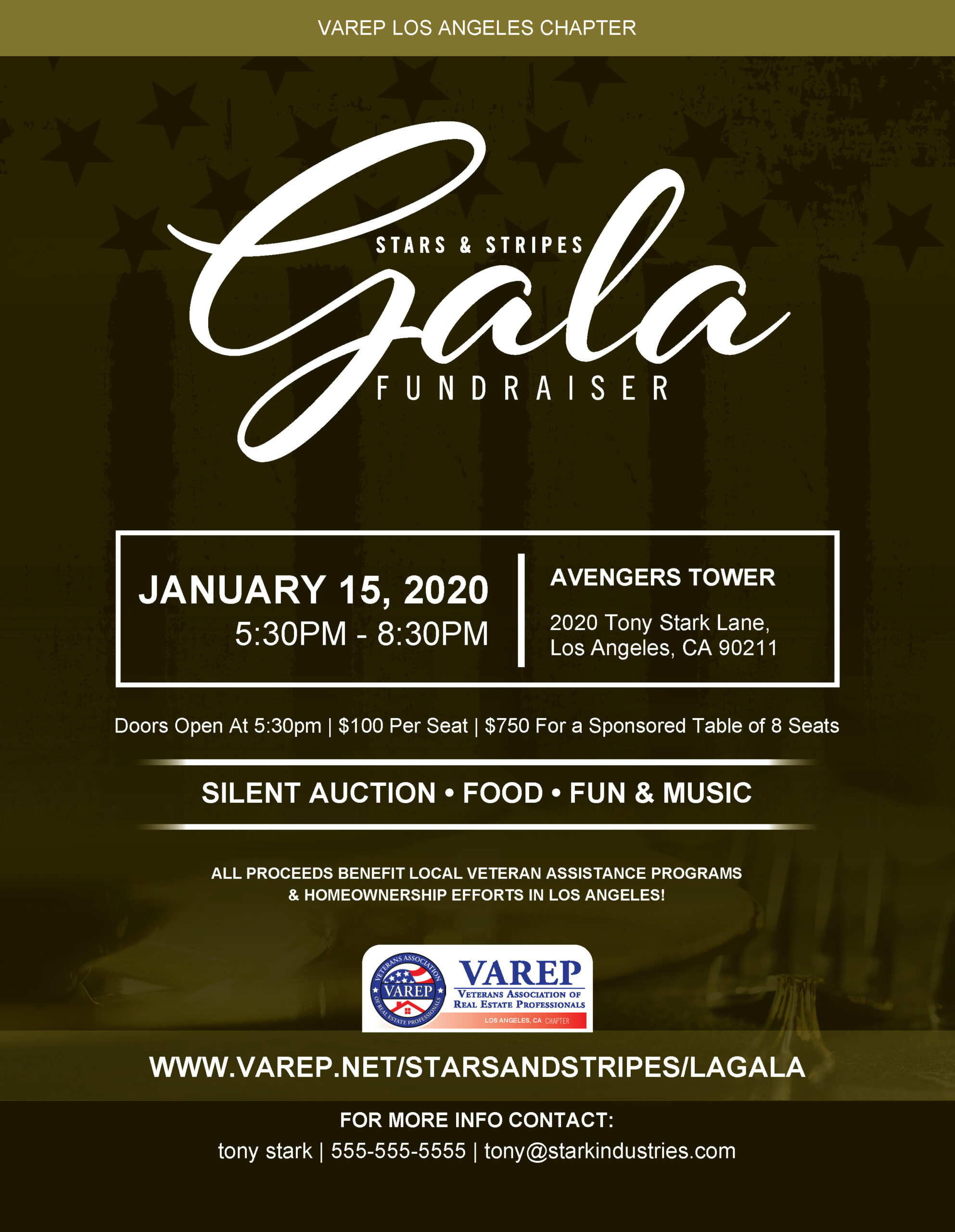 Flyer – Gala Dinner – Design 5 – VAREP Store