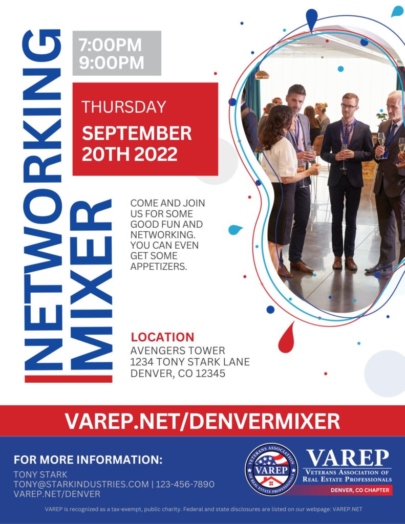 Flyer Networking Mixer Design 10 VAREP Store